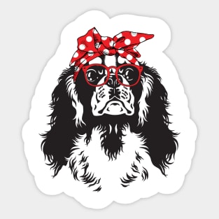 Cavalier King Charles Spaniel Bandana Sticker